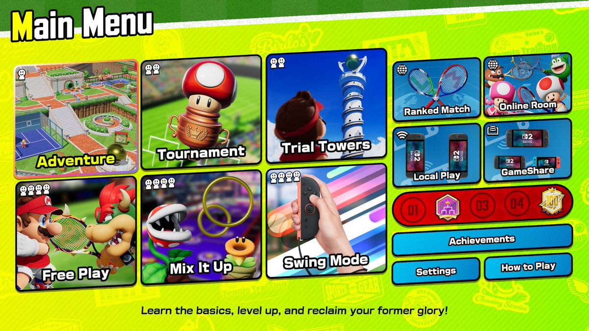 I just need three Medals left and then Complete everything ^^ #MarioTennisFever