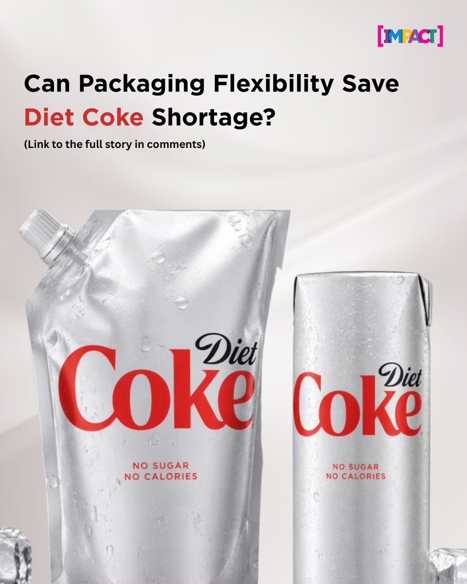 IMPACT_onnet's tweet image. Is it still Diet Coke if the packaging changes? Shortages are forcing brands to rethink where their real distinctiveness lies.  

By Anaum Shaikh

@CocaColaCo

#DietCoke #Branding #Packaging #Marketing #IMPACT