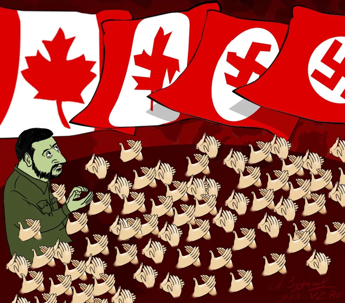 💬 #Zakharova: A soldier who turned out to be an Azov fighter took part in a training course for Ukrainian’s army &amp; National Guard at the Royal Military College of Canada.

Canadian military commanders claim they have nothing to do with Nazism, but facts prove otherwise.