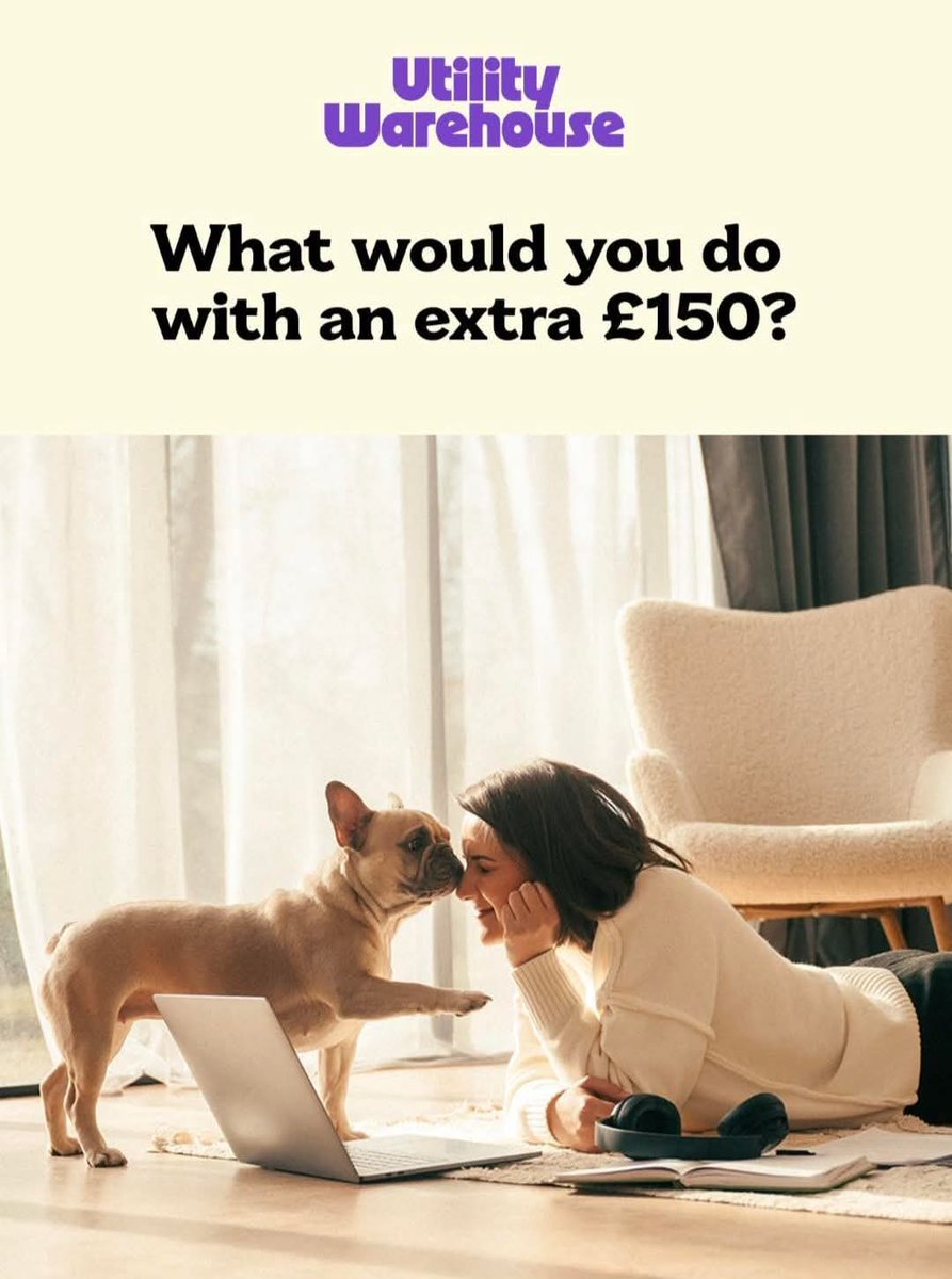 saintdusty's tweet photo. Fancy up for £150 welcome bonus?

Most people don’t realise how much they could be saving on their bills.

 it’s not about switching everything, it’s just making sure you’re not paying more than you need to.

Call 07799 268213 for a friendly chat &amp; check out the savings 💜 https://t.co/a6KlqOfji1