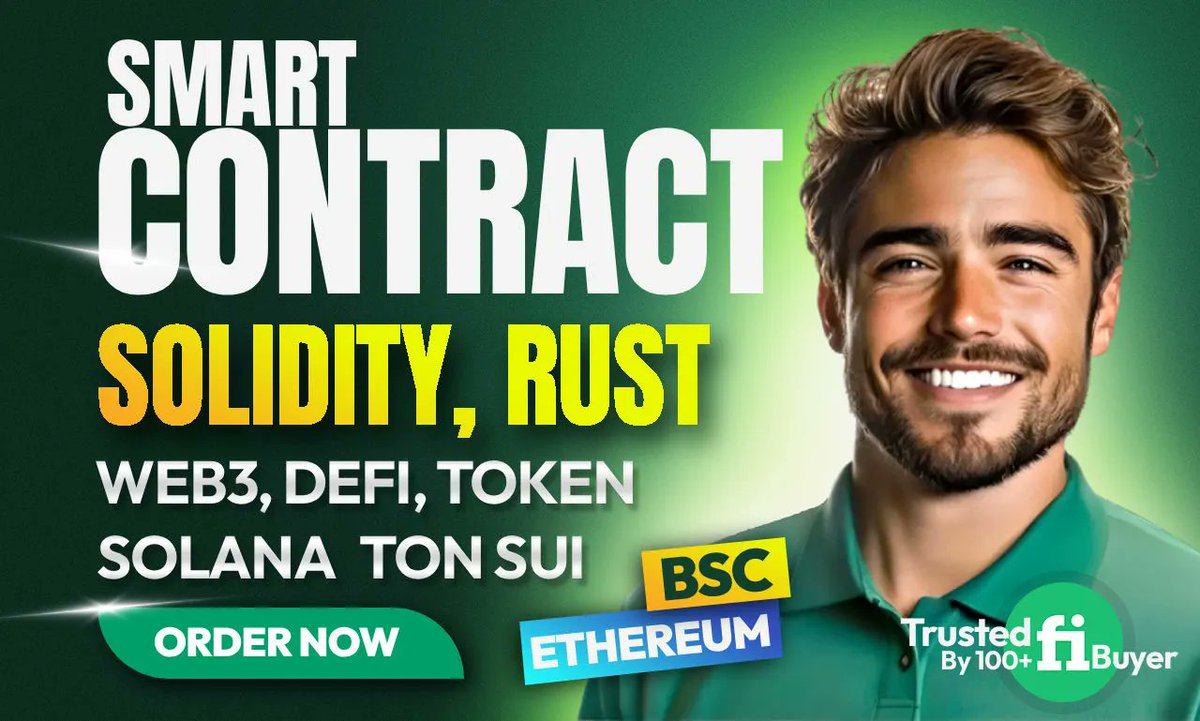ruposhamin's tweet image. Are you looking to hire Blockchain Developer for audit, create smart contracts and tokens with solidity rust for ethereum, monad? 
Meet this expert now!
Tap to connect: go.fiverr.com/visit/?bta=148…

#blockchaindeveloper #dApps #smartcontract #Bitcoin #DEX #defi #presale #solana