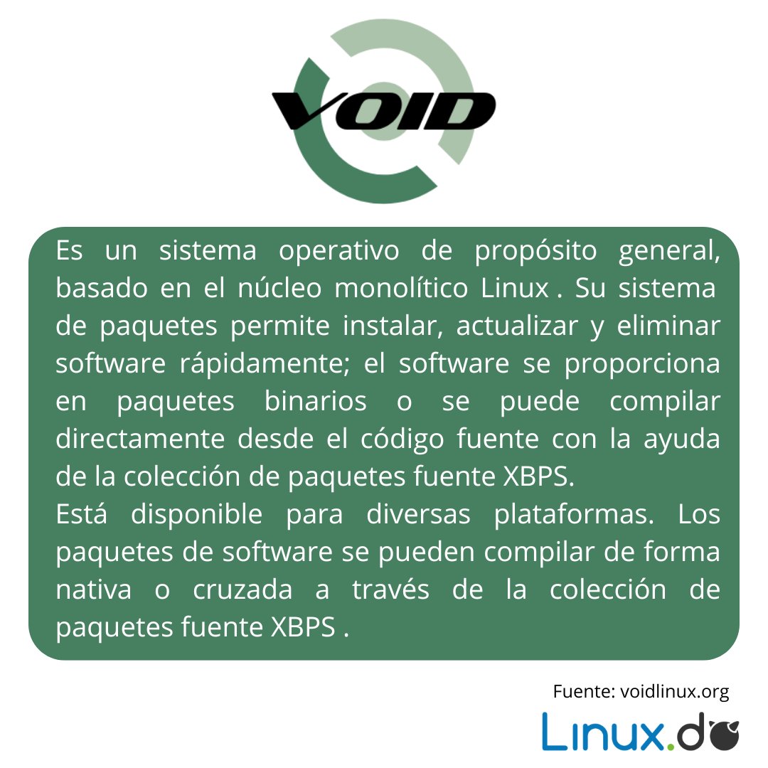 linuxdominicana's tweet photo. #voidlinux #linuxdominicana #opensource #codigoabierto #linux #linuxenespañol https://t.co/0i5xo1E9Ns