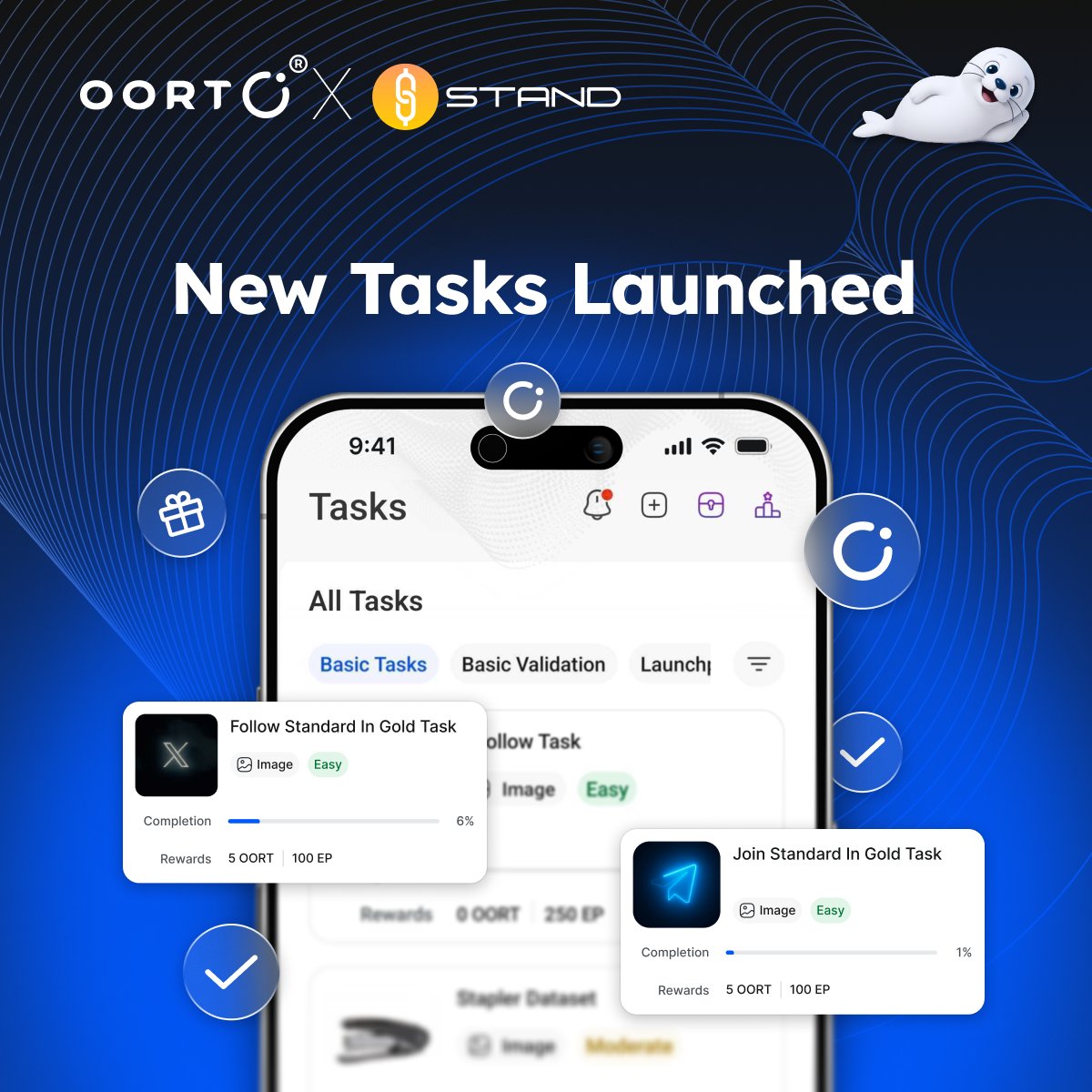 oortechES's tweet photo. 🆕 ¡Nueva tarea disponible en @OORT_DataHub!

Nos hemos asociado con @StandardinGold, un proyecto de criptomoneda respaldado por oro en su propia blockchain.

Completa las tareas a continuación para ganar recompensas:

✅ Sigue a Stand en X
✅ Únete al Telegram de Stand
✅ Envía tu prueba en la app de DataHub

¡Sorteos aleatorios de 10 USDT, 30 USDT y 50 USDT para los colaboradores con suerte!

Visita OORT DataHub para comenzar → https://t.co/OqixhxeEfv