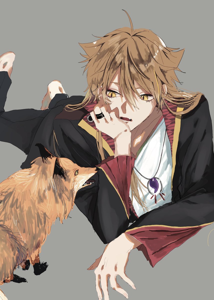 表紙絵のごろ寝✌️🦊