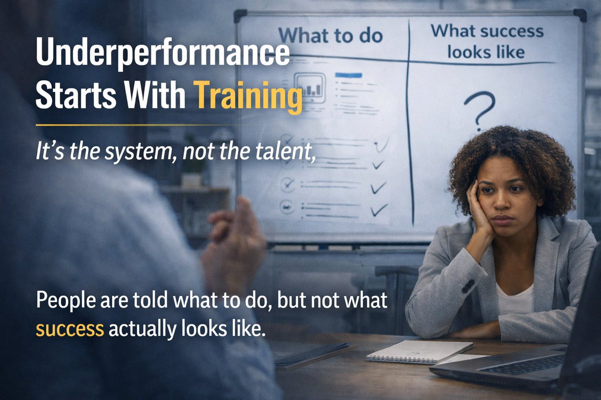 NextGen_TG's tweet photo. Stop blaming new hires for underperformance 🚨

If they’re missing targets, look at the system that trained them. Most onboarding teaches tasks, not outcomes

Who owns clarity in your org?

#leadership #onboarding https://t.co/oy3ziCGkoV