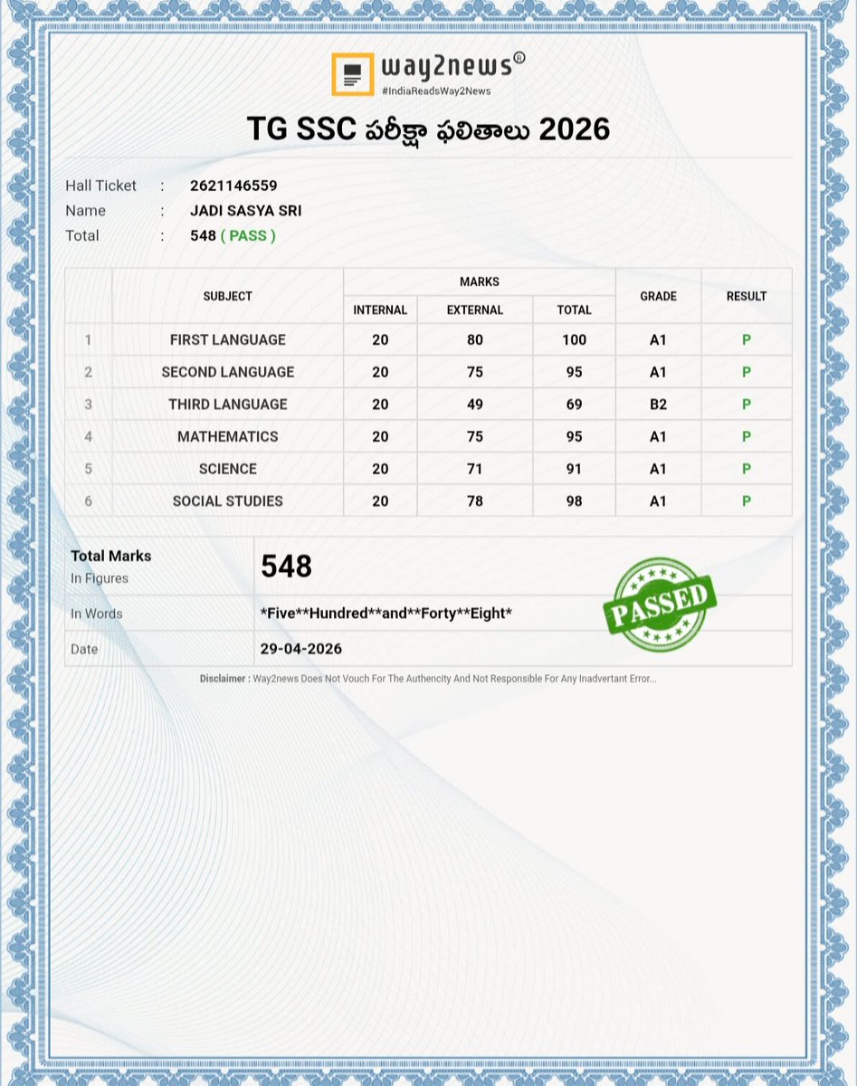 MathruAbhaya's tweet photo. Thanks to Our Donors
Because of your support, our students achieved excellent SSC 2026 results.
📊 Highest: 548/600
✅ 100% Pass
Your support is shaping their future.
Please continue to support their higher education. ❤️ https://t.co/iGLeWqMHKE