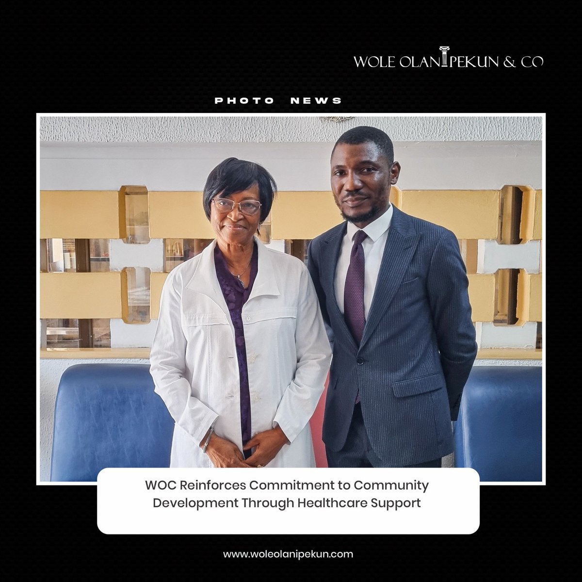 WOCLegal's tweet photo. As part of our commitment to social impact, the WOC team, on April 21, 2026, paid a visit to Providence Hospital.

The delegation, led by our Partner, Akintola Makinde, made a donation of ₦10 million to support the hospital’s efforts in delivering quality healthcare https://t.co/qb6alxLJdc