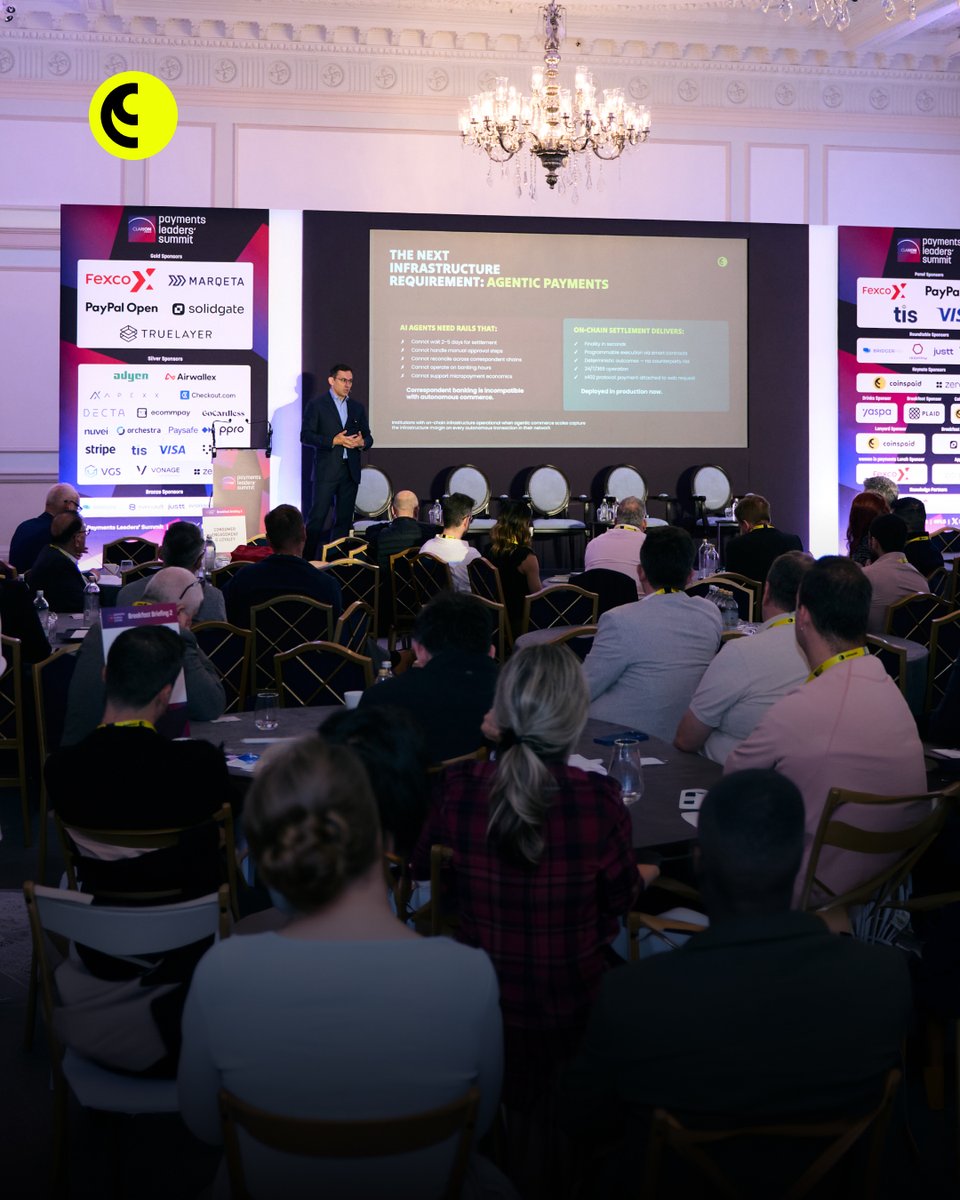 coinspaid's tweet photo. At a closed-door @LeadersPayments, Pavel Kashuba, Strategic Leader at Coinspaid Solutions, shared:  

“Agentic commerce needs programmable payments, instant finality, and no humans in the loop. Banks aren’t built for this. Blockchain is.”  

Who’s ready when AI start paying? https://t.co/XrTp4vCIA8