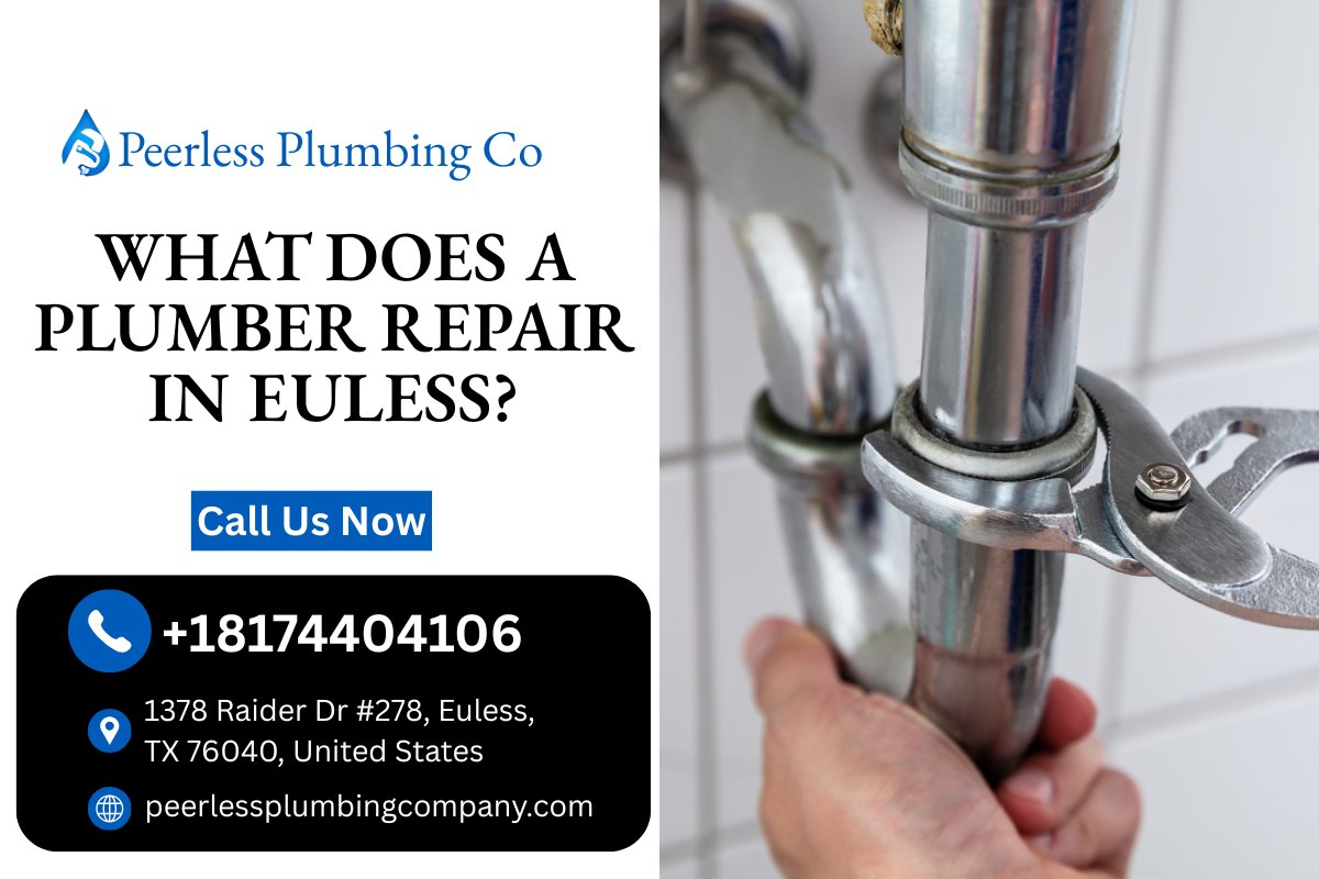 peerlesseuless's tweet image. What does a plumber repair in Euless?
Leaky pipes, clogged drains, running toilets, broken water heaters, and low water pressure are common plumbing repairs. Fixing issues early helps avoid bigger damage. Learn more: search.google.com/local/reviews?…

#EulessTX #PlumbingRepairs #LeakFix