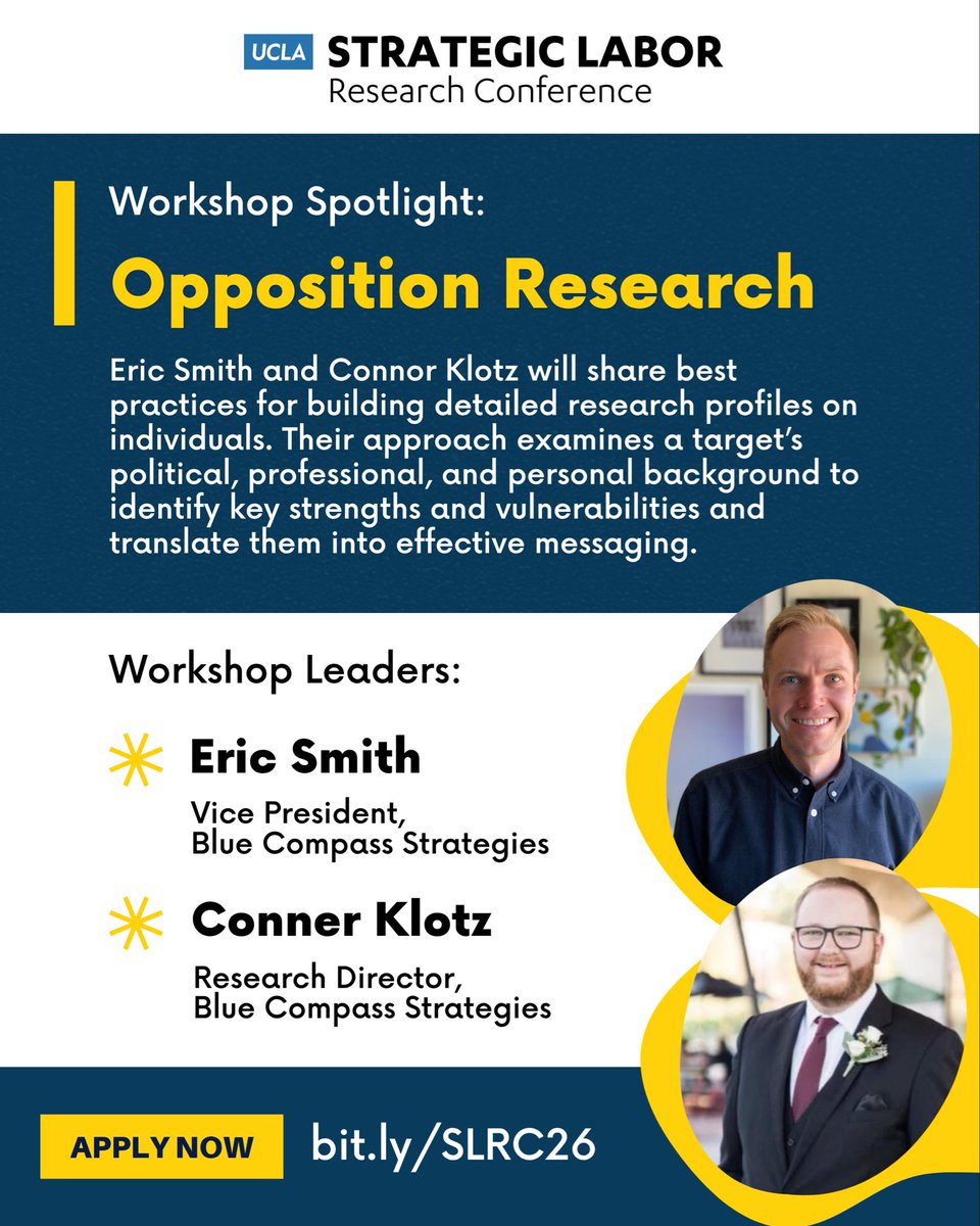 profczm's tweet photo. 🔔🔔These UCLA Strategic Labor Research Conference workshops are gonna be 🔥🔥🔥 Checkout the other 20 on our conf website, there’s still time to APPLY‼️👩🏽‍💻📊🪧📈✊🏽 https://t.co/a7gPKEhC6Y https://t.co/TKLcc4HuR1