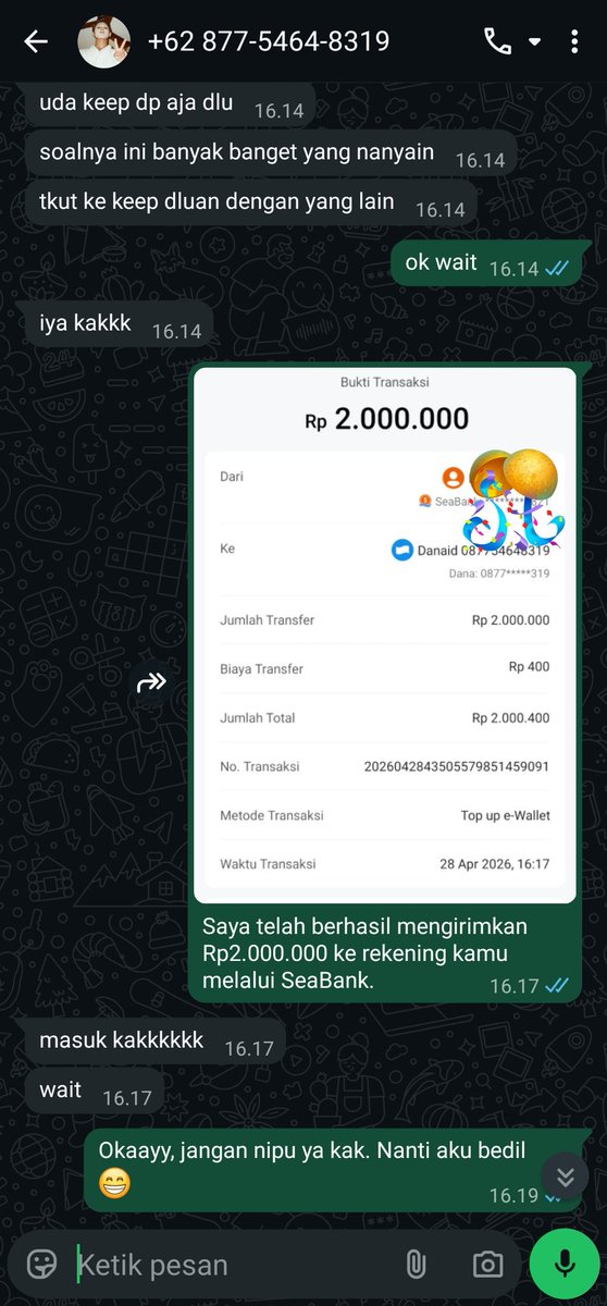 hidanganutama's tweet photo. Ini percakapannya https://t.co/sjLCYa8ffO