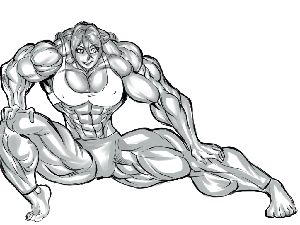 Jc arts muscle girls commissions tweet media