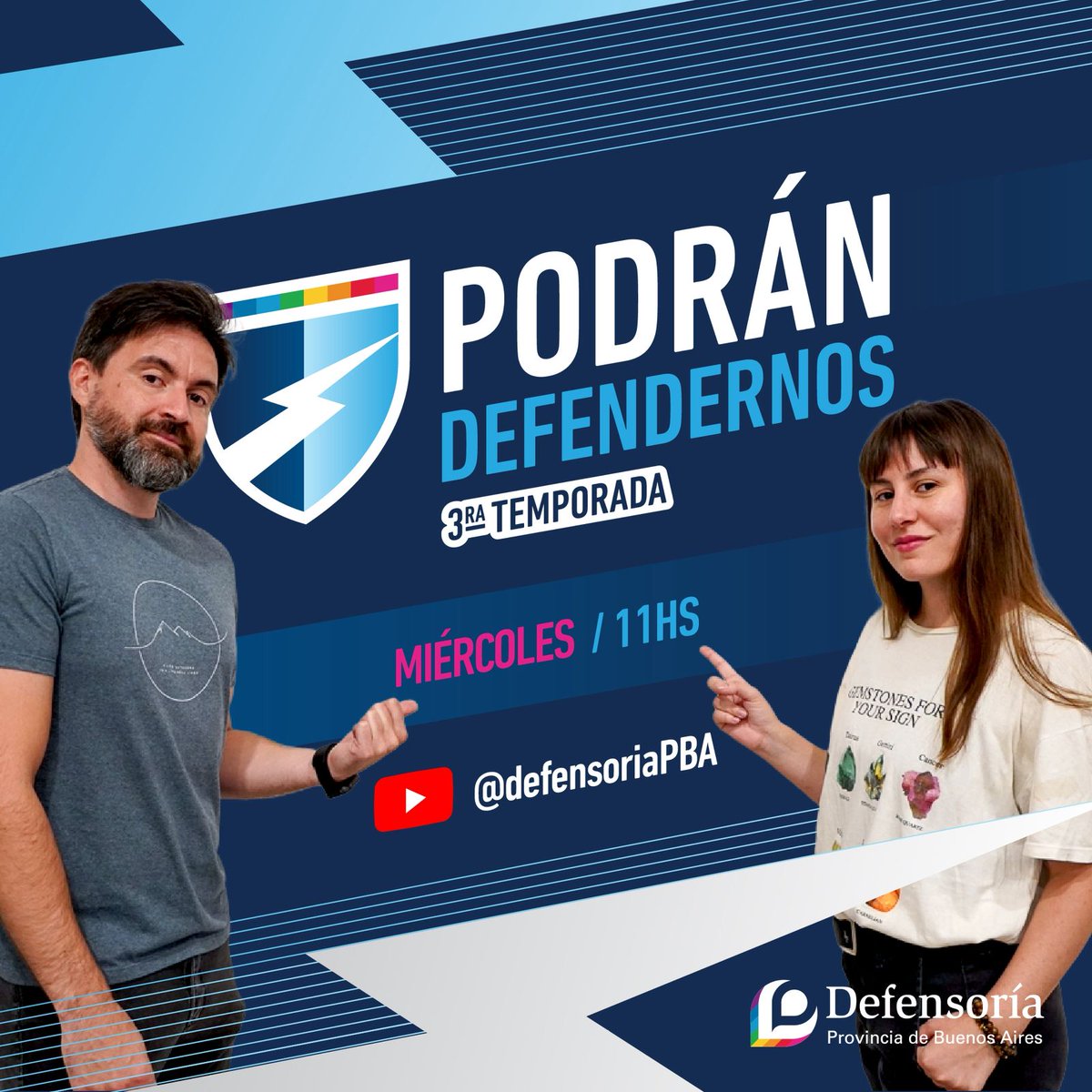 defensoriaPBA's tweet photo. 👉🏻 Hoy a las 11hs. no te pierdas #PodranDefendernos. hablamos con *Cecilia De Vicenti, hija de Azucena Villaflor* .
Sumate al streaming de la Defensoría.
📲 Miranos en vivo por nuestras redes sociales @defensoriaPBA
🔗YouTube: https://t.co/o6P0mtBY1v https://t.co/npKnYzhPcO