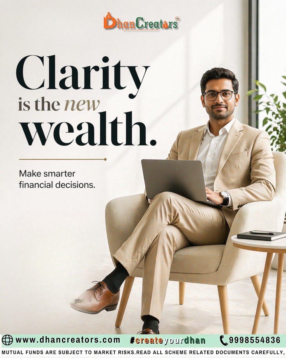dhancreators's tweet image. Clarity isn’t just power—it’s your strongest financial advantage. Make decisions that build confidence and long-term wealth.

#financialclarity #smartinvesting #wealthbuilding #financialplanning #dhancreators