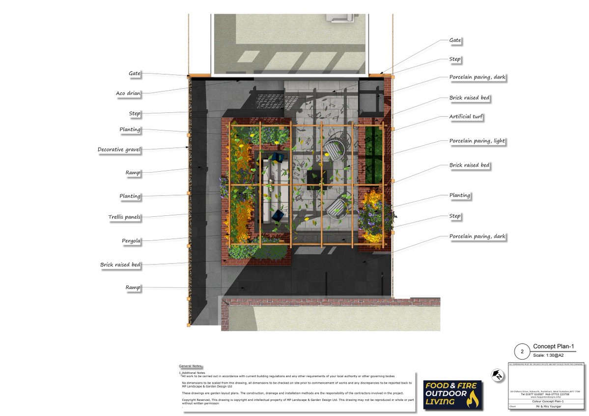 mpgardendesigns's tweet image. See how I transformed a compact Wakefield back garden into a structured, multi‑level space with a central pergola, raised brick beds and a practical dog-friendly turf area.  wix.to/bOciDQl #gardendesign #landscapedesign #Wakefield #WestYorkshire