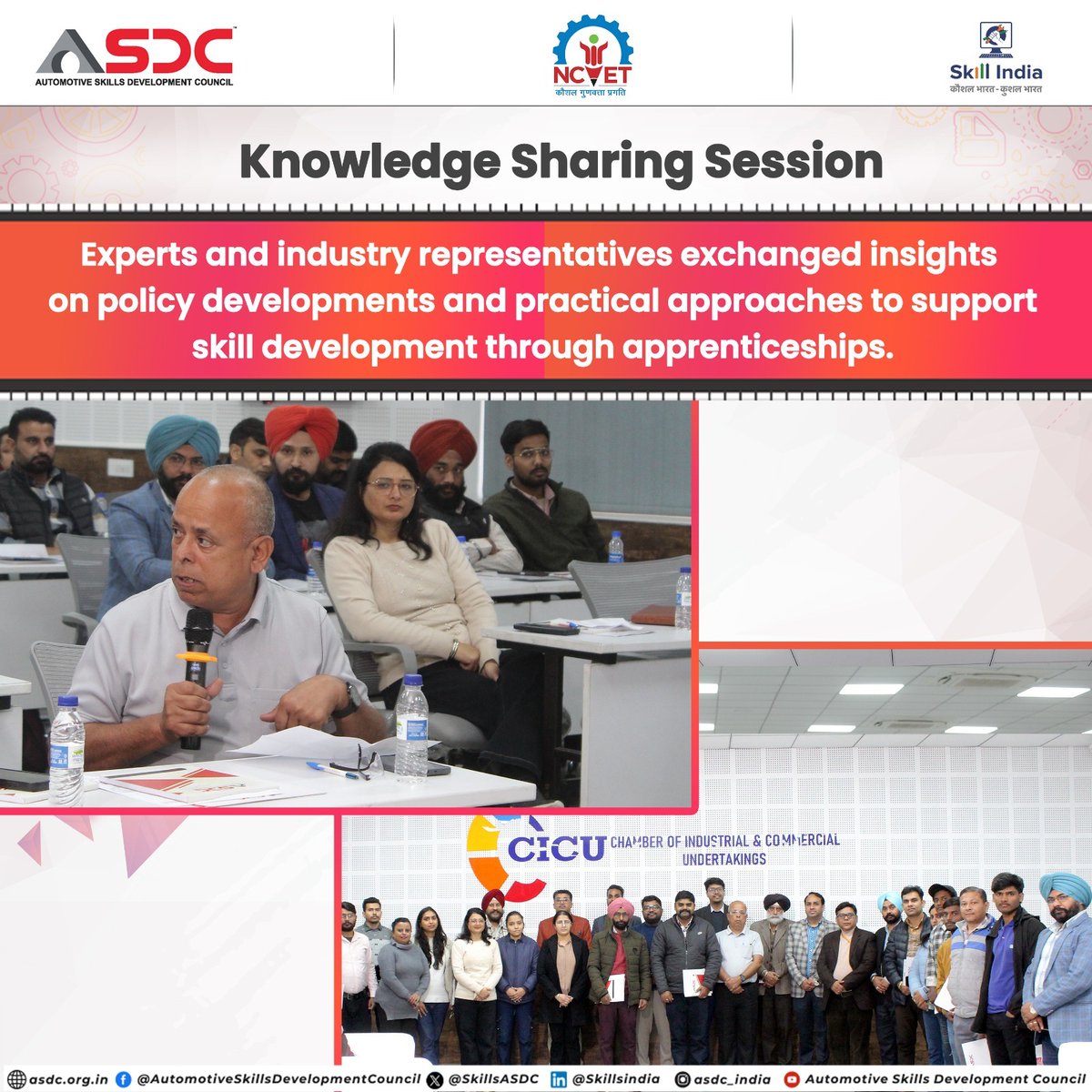 SkillsASDC's tweet image. When industry leaders connect, stronger skill ecosystems emerge

At Ludhiana, HR leaders and experts explored apprenticeships, policy shifts, and industry led training to boost workforce readiness.

Bridging the gap between talent &amp;amp; industry

#ASDC #SkillDevelopment