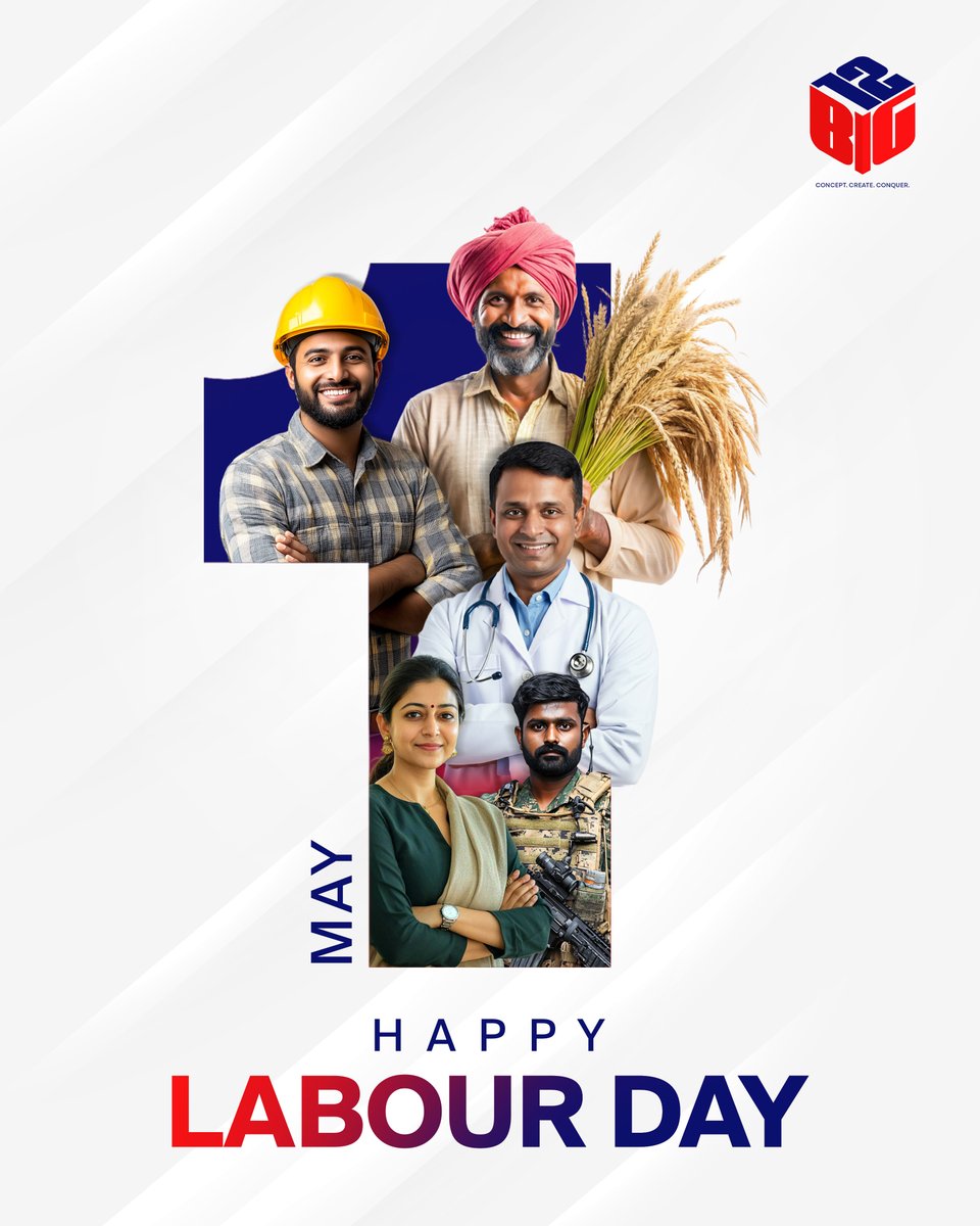 big12digital's tweet image. From all of us at BIG12,

to the hands that create,
the minds that execute,
and the people who make everything possible —

thank you for your effort and dedication.

Wishing you a proud and meaningful Labour Day.

#LabourDay #BIG12 #Gratitude #RespectWork #May1