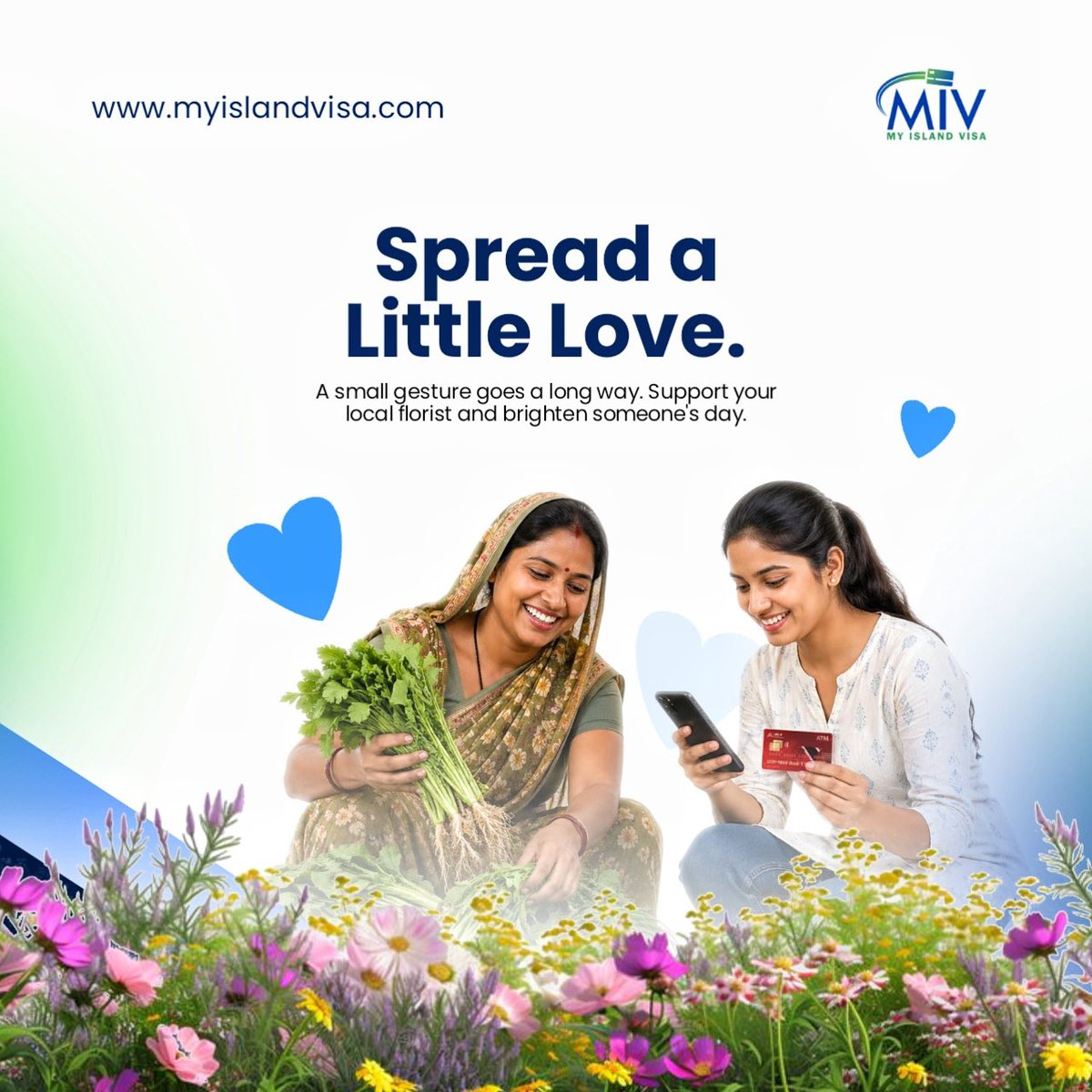 IslandVisa's tweet image. A small gesture goes a long way. 💐

Support your local florist &amp;amp; brighten someone's day — pay the easy way with your My Island Visa Multi-Currency Card. 💳✨

#SpreadALittleLove #MyIslandVisa #SupportLocal #LocalFlorist #MultiCurrencyCard