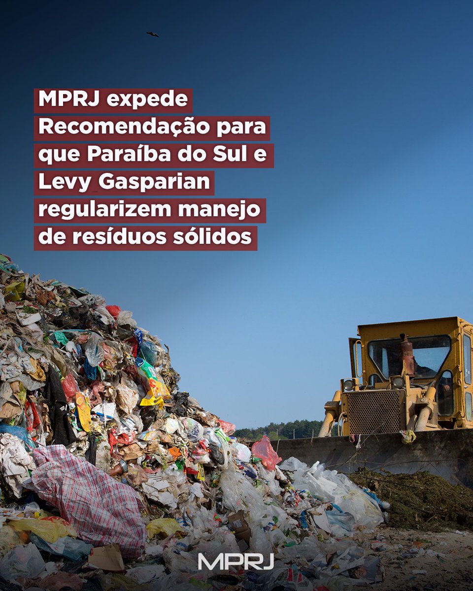 MP_RJ's tweet image. LIMPEZA URBANA | O #MPRJ expediu recomendação para que as prefeituras de Comendador Levy Gasparian e Paraíba do Sul adotem medidas imediatas para regularizar os serviços de limpeza urbana e manejo de resíduos sólidos.
🔗 Saiba mais: mprj.mp.br/visualizar?not…

#ministériopúblico #RJ