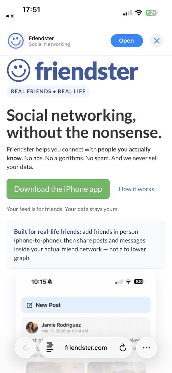 eskoosme's tweet image. the once an OG social media app #Friendster is back, but on #iOS only. 

Download it here 

apps.apple.com/in/app/friends…