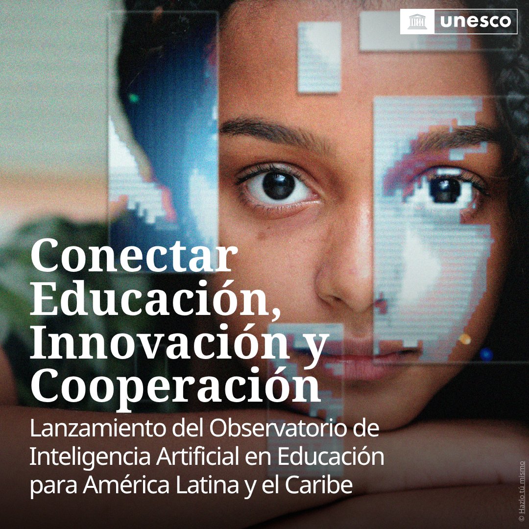 netlearning20's tweet image. La UNESCO lanza el Observatorio de Inteligencia Artificial en Educación para América Latina y el Caribe, un espacio para generar evidencia, compartir experiencias y apoyar políticas públicas para un uso ético, inclusivo y responsable de la #IA.
🔗 unesco.org/es/articles/la…
vía