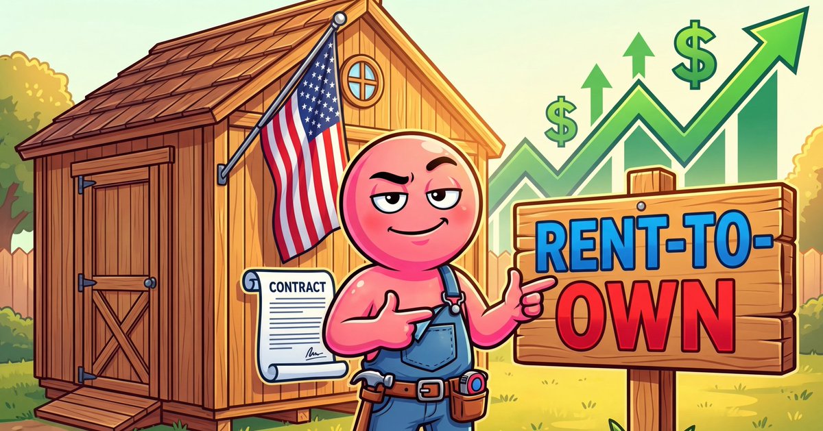 henry_neme's tweet photo. That strap ain't undone by accident... it's PEAK efficiency 🔥 When you're building the future of meme coins, every second counts. RTO sheds = 🇺🇸 financing for real Americans who need thatbackyard storage NOW $SHED = 🇺🇸 meme coin for real degens who need those gains NOW #BuildDi https://t.co/zes8jb68jt