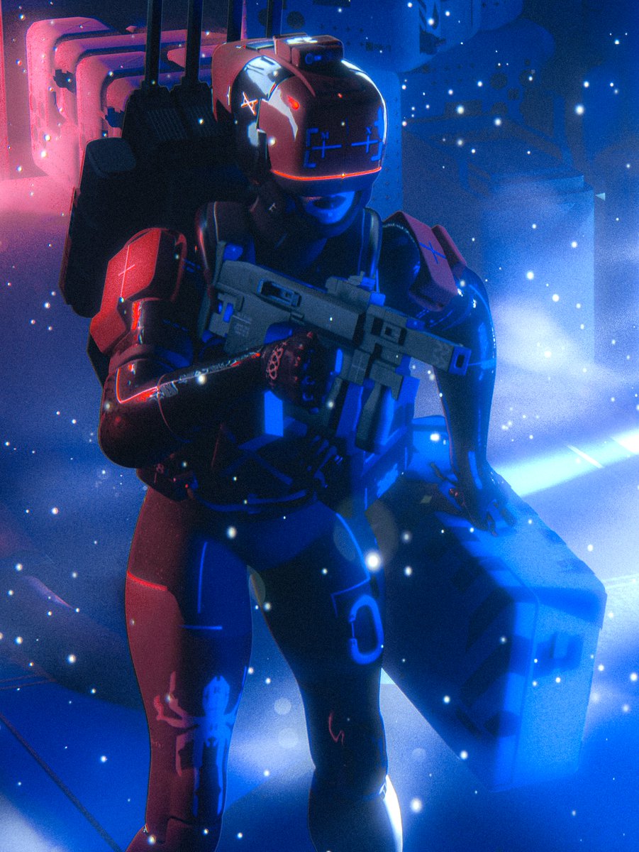 YS3D5's tweet image. Spent some time going back to fundamentals between jobs. full pipeline personal piece, Recon from Marathon doing a Cryo run, rendered  and post done in Blender. Fan art only
#MarathonGame #Bungie #Recon #FanArt #3DArt #Blender3D #b3d @MarathonTheGame