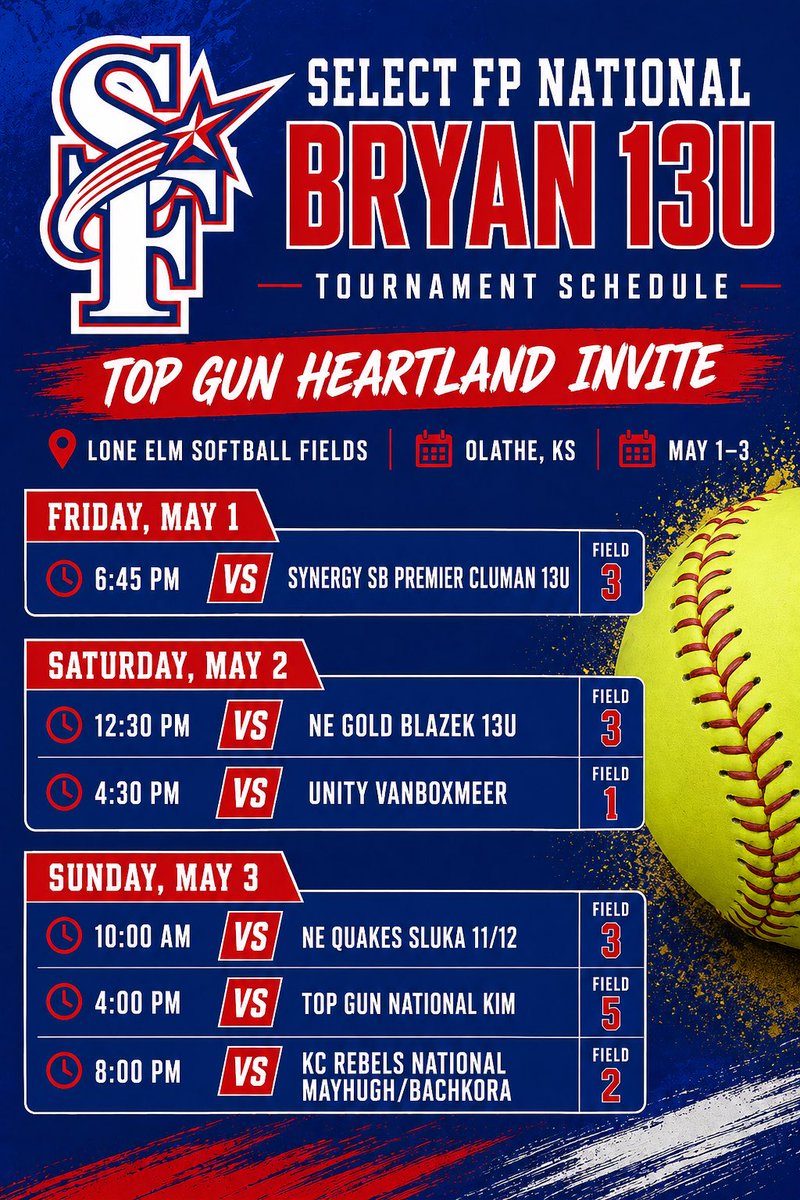 Excited to be headed to the Top Gun Heartland Invite this weekend. #selectlife #bettertogether