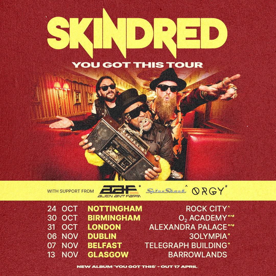 Skindredmusic's tweet photo. Thank you to everyone that came out and helped give us a NO:1 Record this week. It's still sinking in. Thank You.
Nottingham, Birmingham , Dublin, Belfast , Glasgow &amp; London The Dred are Coming and we really can't wait to celebrate  and party with you all.
https://t.co/va5VaPRvXi https://t.co/OpaxTATC1d