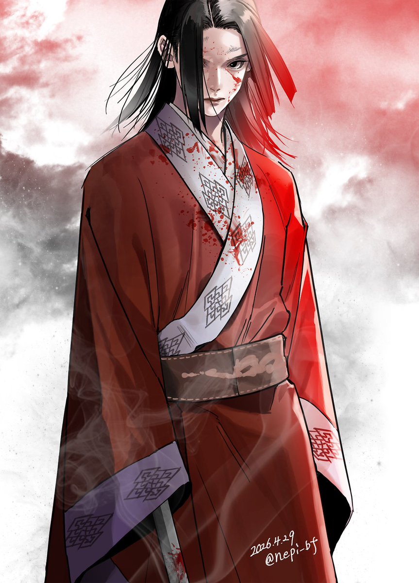 初めてキングダム（実写映画）を観たんだけど、嬴政様ときたら馬鹿ほど美しかったです……。なんか正気を失って描いてしまった🤦🏻‍♀️まだ1作目しか見てない上に原作とアニメ未履修なくせにすみません