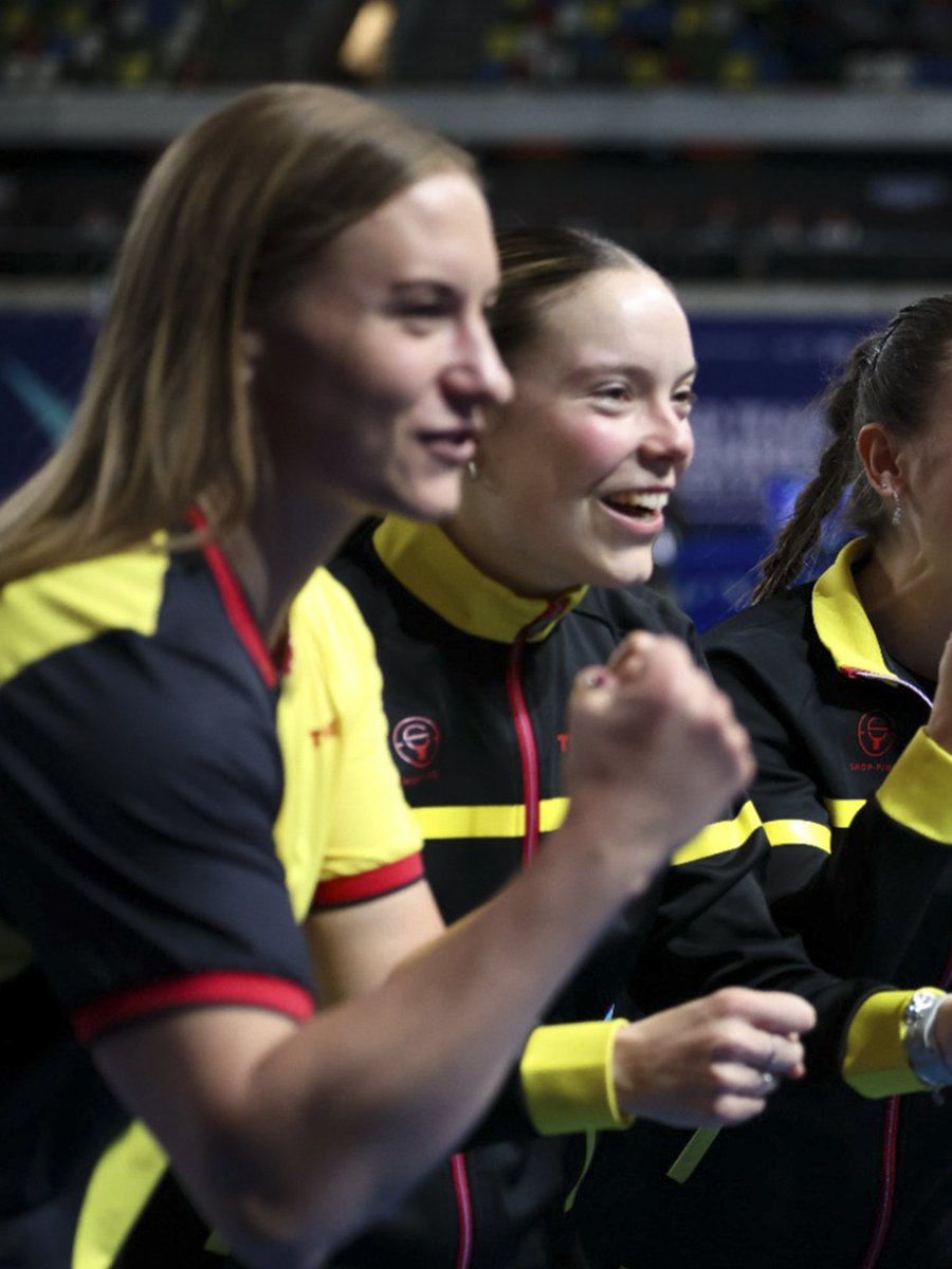 WTTGlobal's tweet image. Tough match secured 🔒

Team Belgium battles down to the wire against Team South Africa to take a 3-2 win!🔥

#TableTennis #ITTFWorlds2026 #100YearsofTableTennis