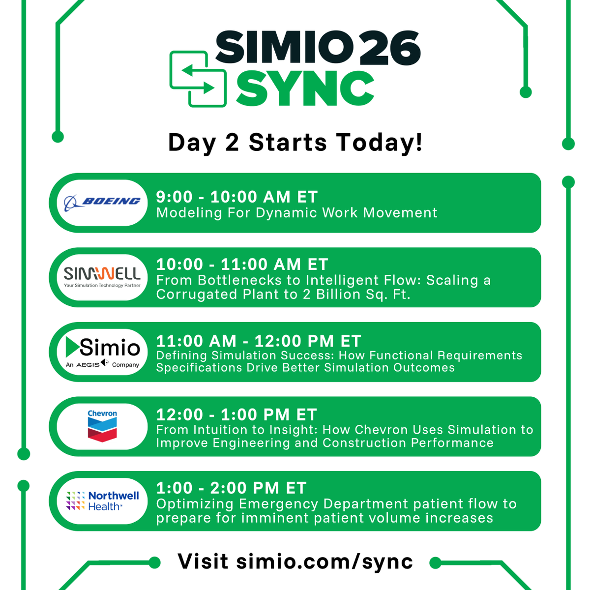 Simio Software tweet media