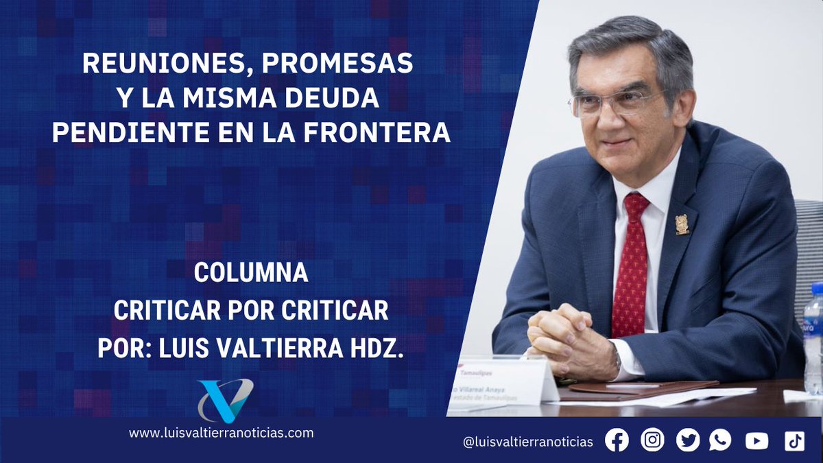 valtierrahdz's tweet photo. Reuniones, promesas y la misma deuda pendiente en la frontera 

#NuevoLaredo #DiazOrdaz #Reynosa #Matamoros #CiudadVictoria #Altamira #Tampico #CiudadMadero #Madero #Tamaulipas #Laredo #LaredoTexas #LaredoTx #Texas #NuevoLeon

https://t.co/QPxfZ1B8V5 a través de @valtierrahdz https://t.co/DhQvWaq5g1