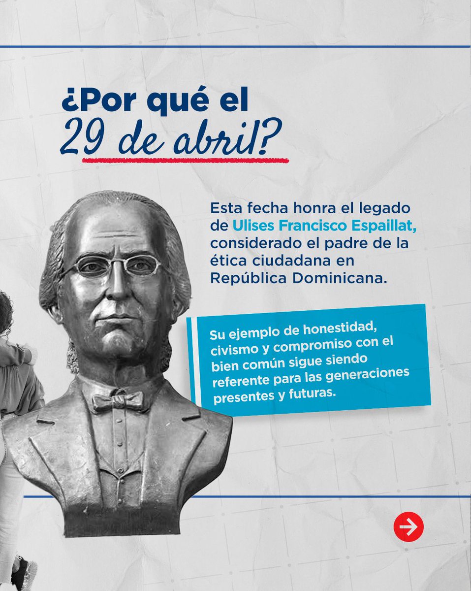 RDenSantaSede's tweet photo. Hoy se conmemora el Día Nacional de la Ética Ciudadana, en honor al legado de honestidad, civismo e integridad de Ulises Francisco Espaillat.
Reafirmamos nstro compromiso con un servicio público íntegro, transparente y responsable, al servicio de la ciudadanía.
#JuntosSomosÉtica https://t.co/KYigkrhqeG