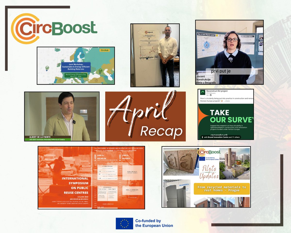 CircBoost's tweet photo. 🎯 Circ-Boost April Recap
🤝 Reuse collaboration
🎥 CircHub videos
🧩 Pilot 5 Prague
♻️ Serbia milestone
📍 BIOEAST
#CircBoost https://t.co/bMvB036oBo