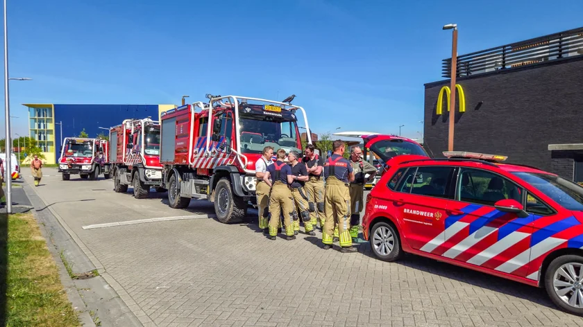 Grote natuurbrand in ’t Harde