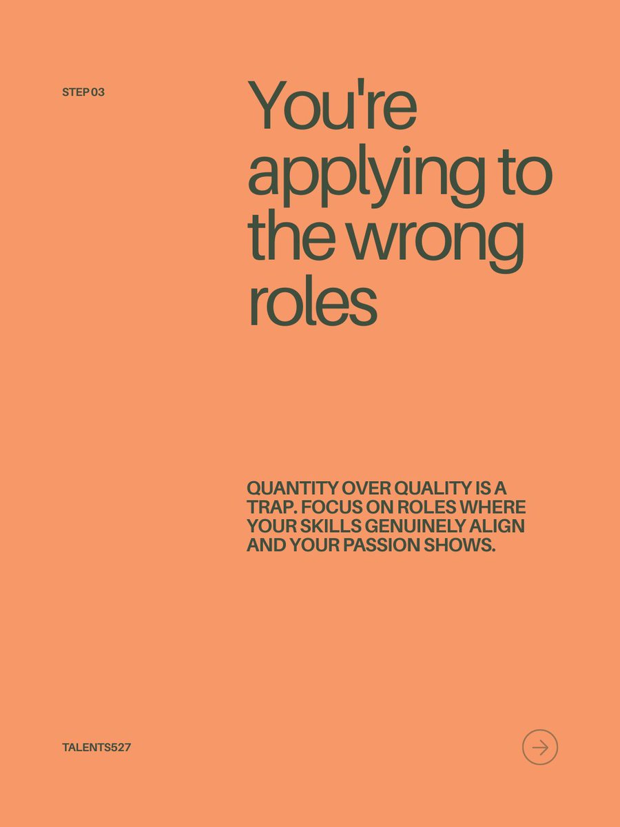 Talents527's tweet image. Nobody tells you this…
A generic bio.
Sending the same CV to 50+ jobs.
No profile photo. 
The candidates landing jobs right now aren't working harder; they're working smarter.
Build a profile that speaks before you do.
 #JobTips #GetHired #CareerCoach #NewJob #HireMe #Talents