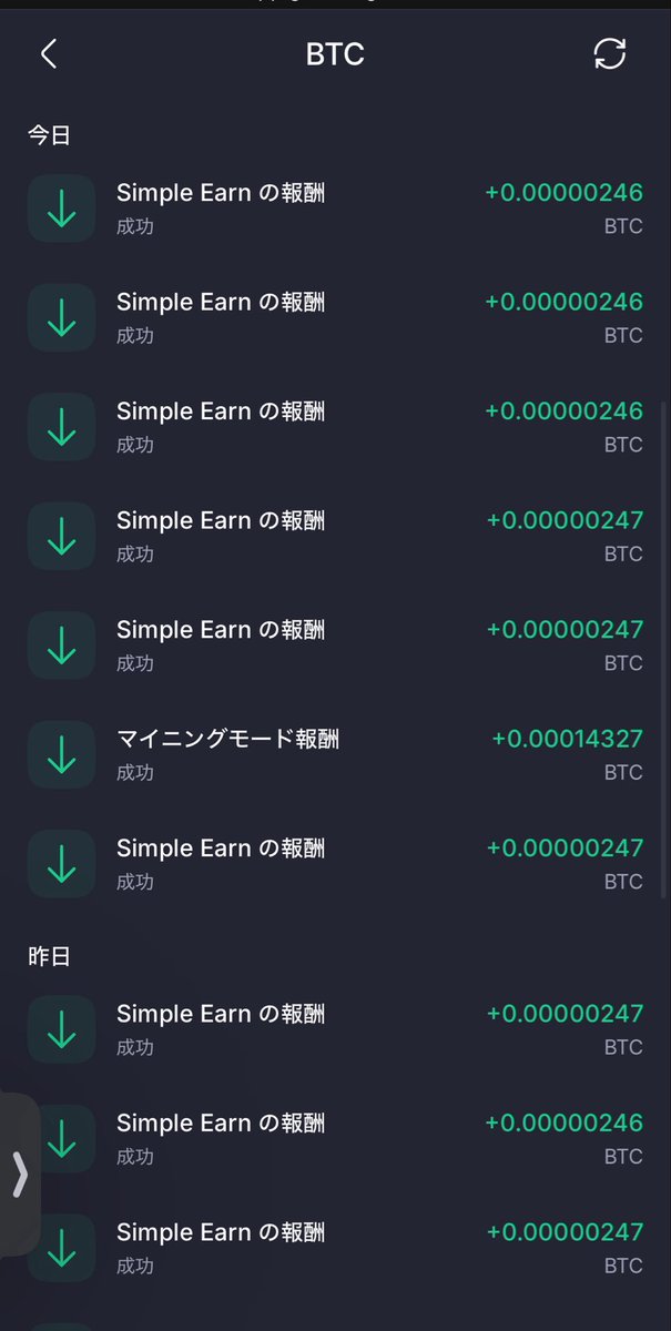 ビットキャット🐾 BTCマイニング記録 tweet media