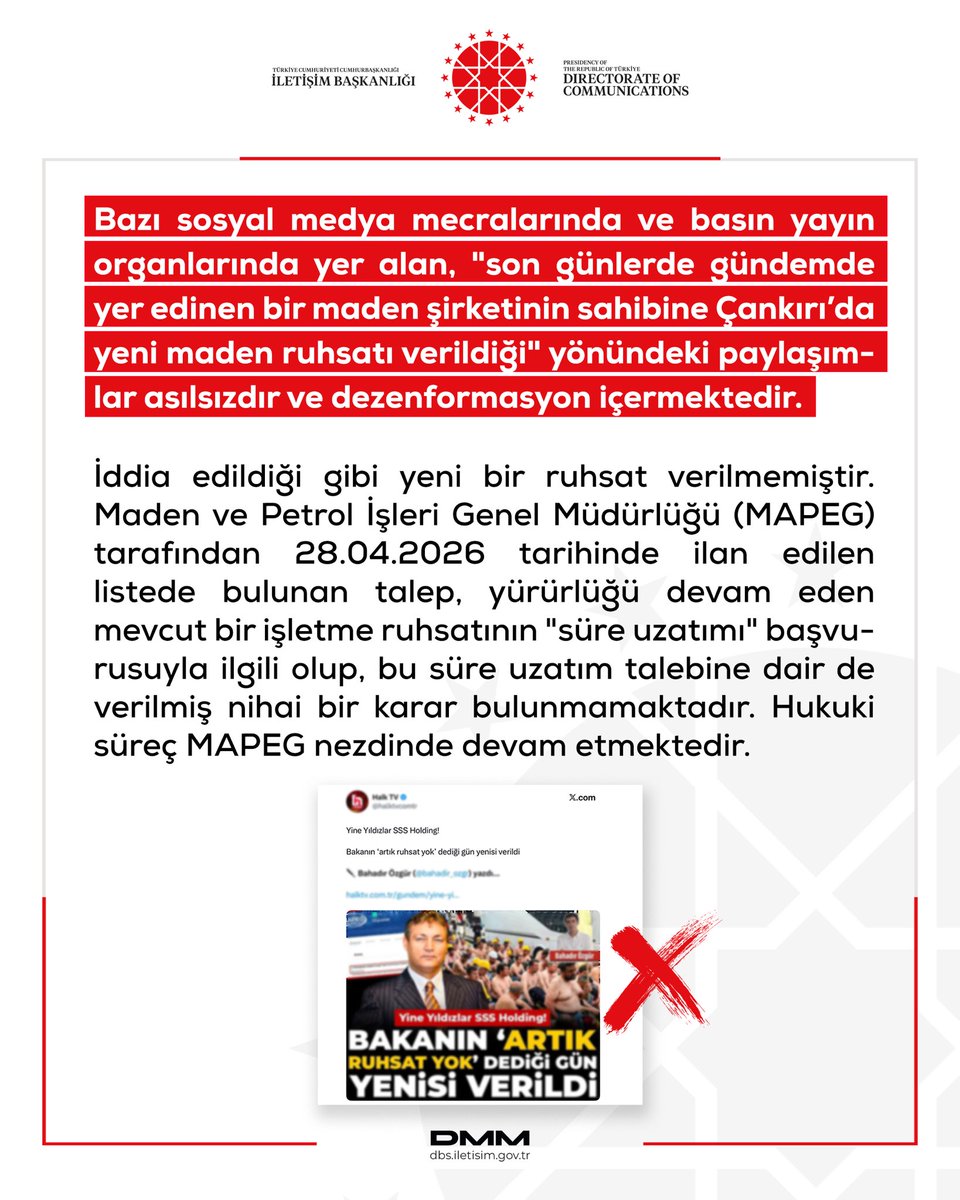 Dezenformasyonla Mücadele Merkezi tweet media