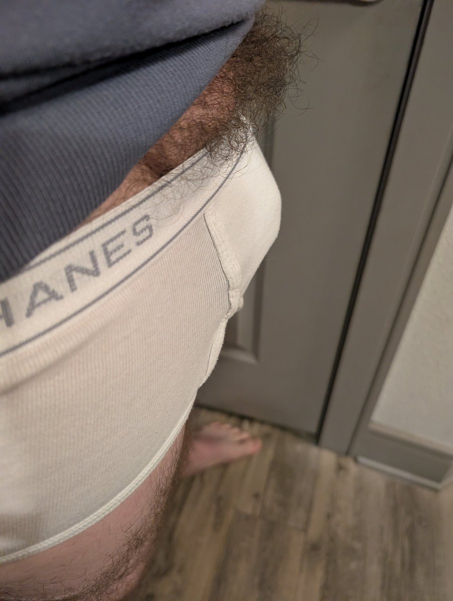 Showing off bush is legal right? As long as the shaft is kept in the Hanes briefs were good to go.