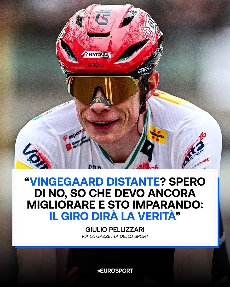 Eurosport_IT's tweet image. Fresco del successo al Tour of the Alps, uno dei ciclisti più attesi al Giro d’Italia 2026 è Giulio Pellizzari 🤭🚴‍♂️

#Ciclismo #Cycling #Pellizzari #Vingegaard