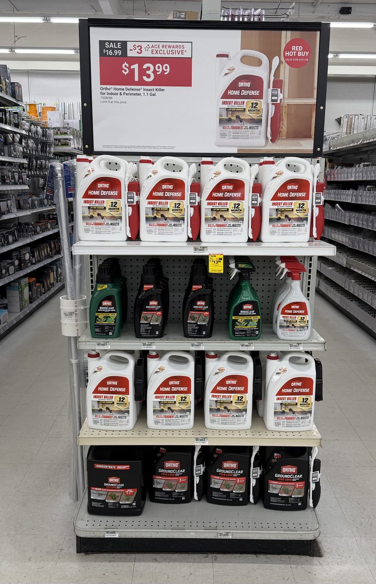 AceFountains's tweet image. Looking for reliable ORTHO supplies? Visit Ace Hardware today!
We've got everything you need for your projects. 🛠️ #HomeImprovement #AceHardware