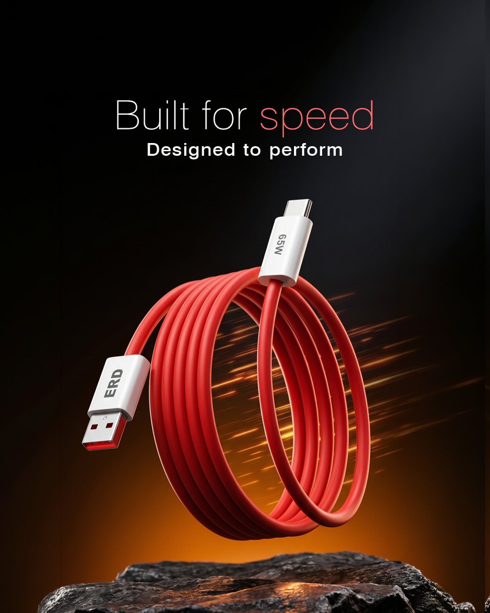 erdglobalindia's tweet image. Built for speed ⚡ Designed to perform.

ERD 65W USB-C cable for fast charging &amp;amp; seamless performance.

Shop now: erdshop.com/collections/er…

#FastCharging #USBCable #TechIndia #ERD #StayCharged