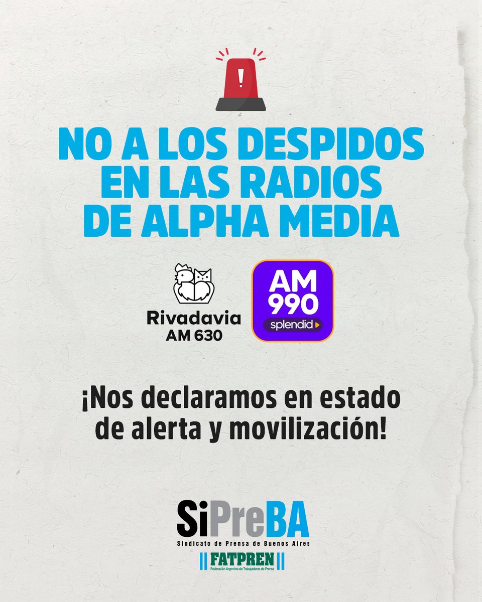 SiPreBA - Sindicato de Prensa de Buenos Aires tweet media