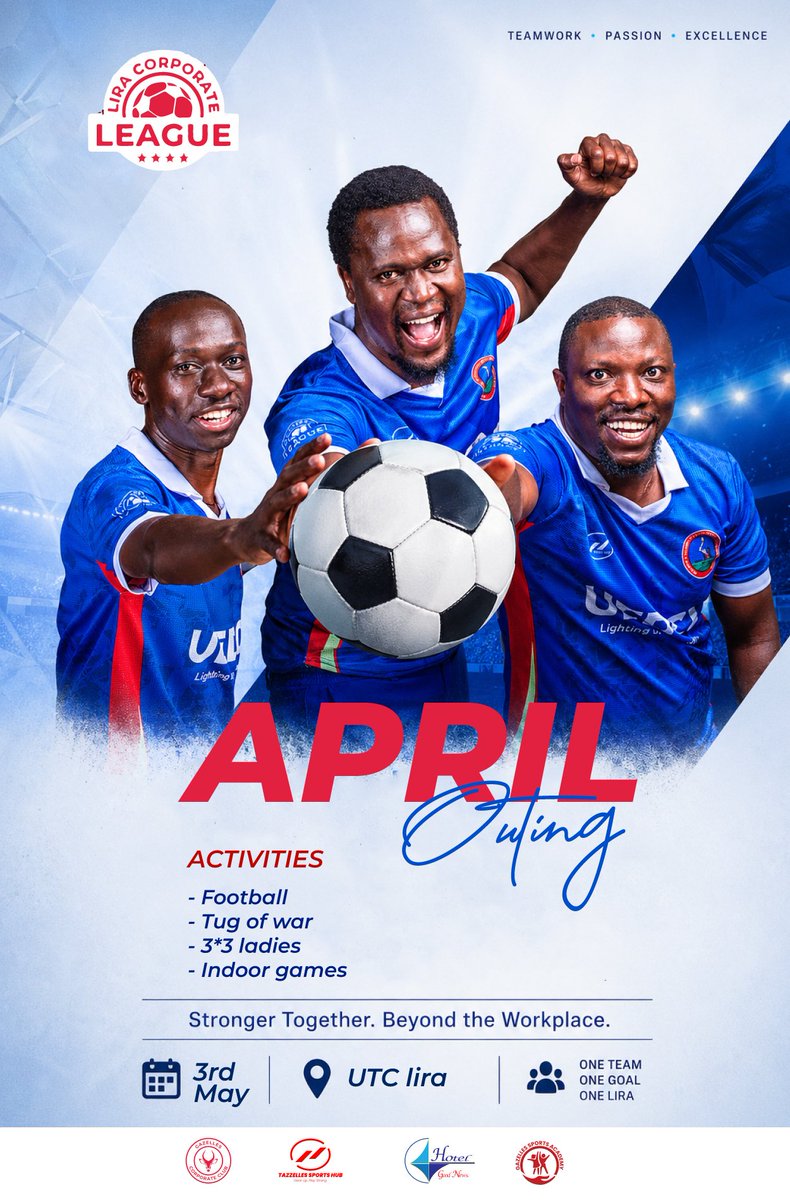 Join us this Sunday at UTC Lira for our April outing, A day of sport, unity, and care for one another. Free Sickle Cell testing and screening will be available. Let’s show up, play, and protect our health together. Your presence matters.
<a href="/Eromu_Eryau/">Terminator</a>
#LiraCorporateLeague2026