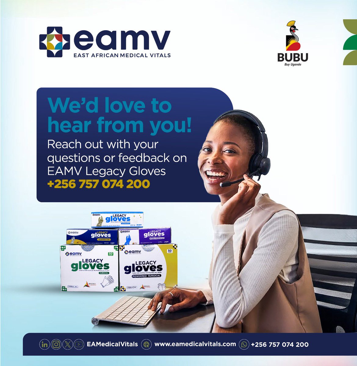 EAMedicalVitals's tweet image. We are only a chat away! 

Whether it is product inquiries or general questions, our WhatsApp line is always open. Let’s talk: +256757074200. 

#contactus 
#feedback