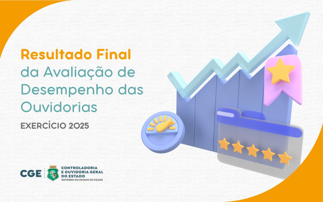 cgeceara's tweet photo. A CGE Ceará divulgou, nesta quarta-feira (29), o resultado final da Avaliação de Desempenho das Ouvidorias Setoriais referente ao exercício de 2025. Saiba mais: https://t.co/cmjf1ItwZk https://t.co/dLPK0Nx2cD