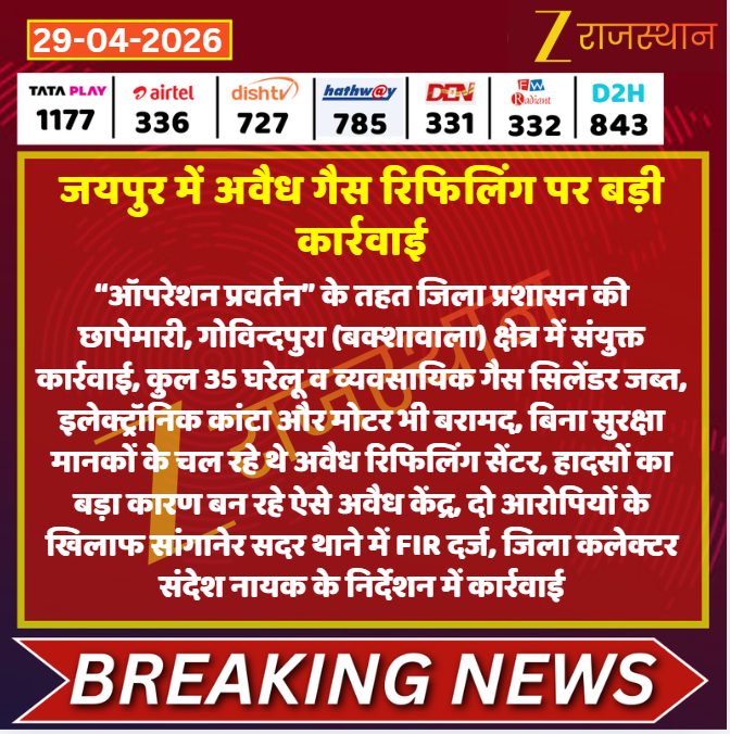 zeerajasthan_'s tweet image. #Jaipur: जयपुर में अवैध गैस रिफिलिंग पर बड़ी कार्रवाई

@DipuGoyal #LatestNews #RajasthanNews #RajasthanWithZee