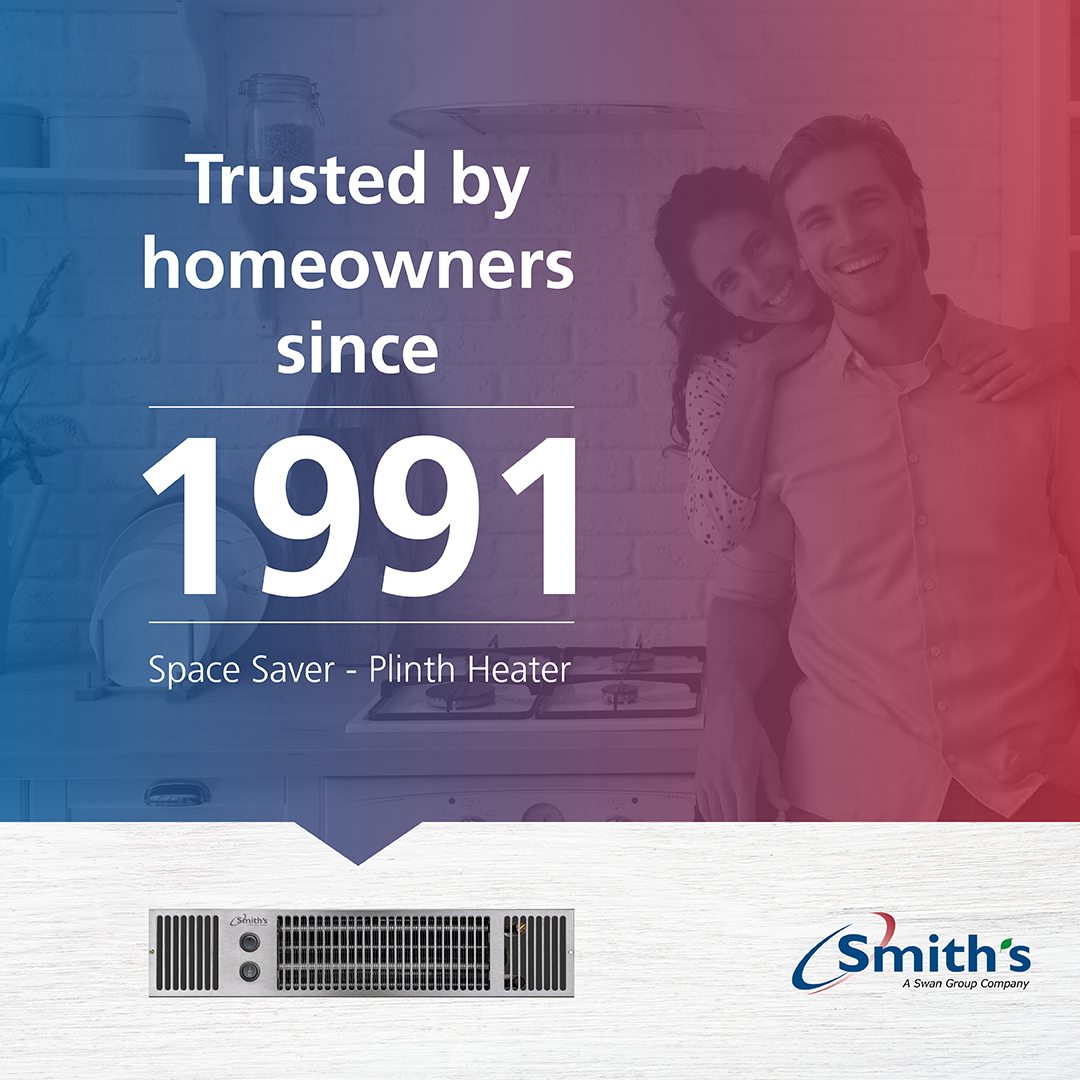 SmithsEP_UK's tweet image. Since 1991 we've been creating nice warm kitchens. Our Space Saver plinth heater has a 5-year guarantee for peace of mind. bit.ly/2NKd4ro #ThinkSmiths #madeinbritain #comfort #kitchenheating #since1991 #extraspace