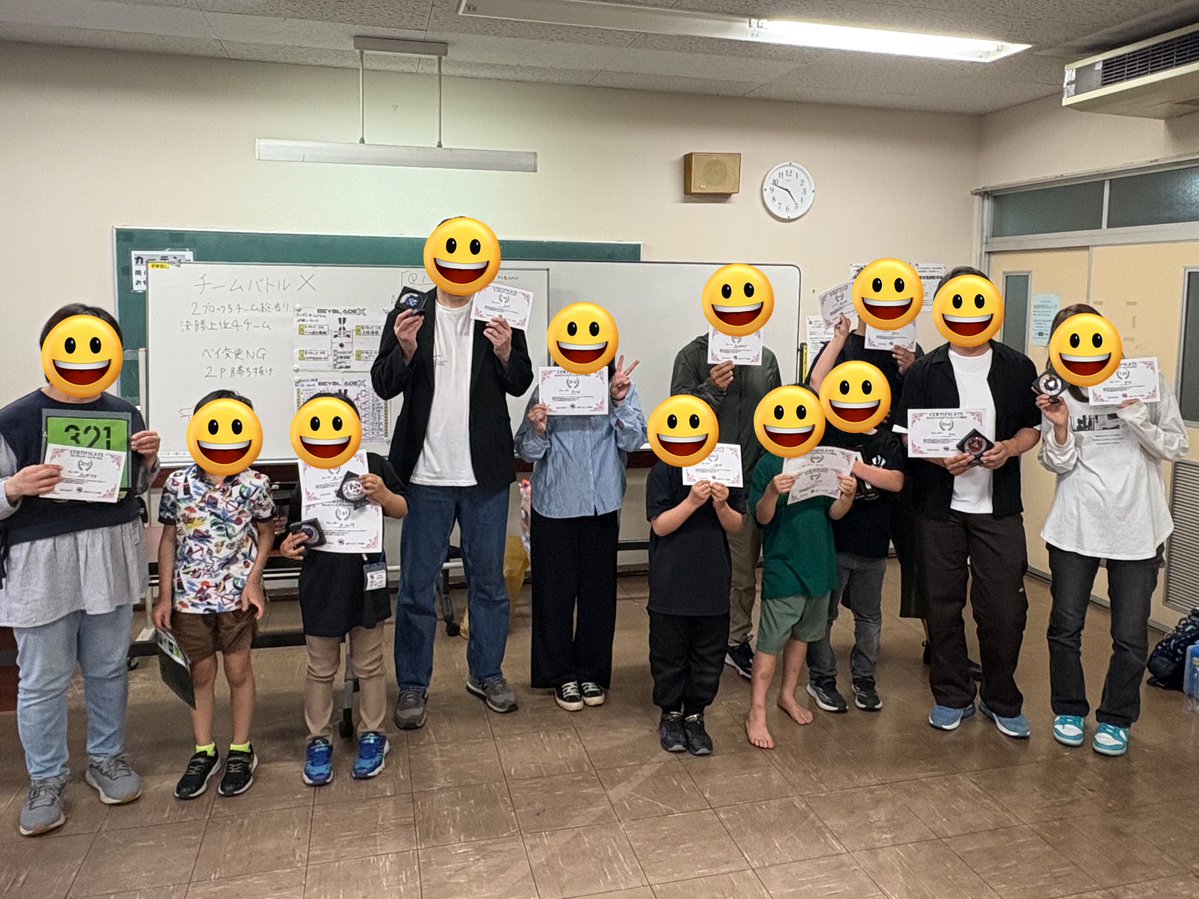 BGS_20250518's tweet image. 本日の交流会も無事に終了しました‼️
運営へのご協力、ありがとうございました🙇‍♂️

チームバトルはみんなでワイワイ大盛りあがり、デフォルト限定トナメでは個性的なデッキがたくさん登場しました😆✨

来月はBGS 1周年🙌✨
盛り上がっていきましょう💪

#ベイブレードX
#佐倉ベイブレード交流会　#BGS